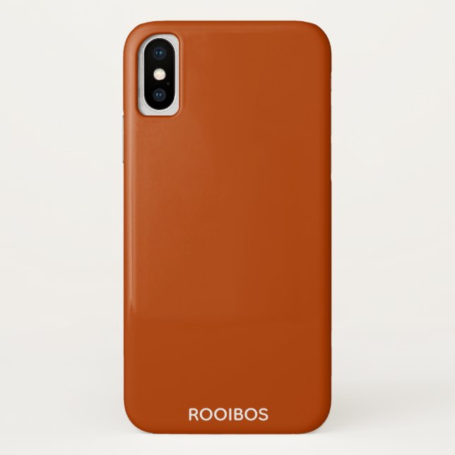 Rooibos red brown color name Case-Mate iPhone case (Back)