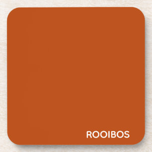 Rooibos red brown colour name coaster