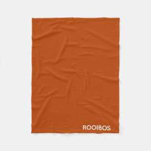 Rooibos red brown colour name fleece blanket