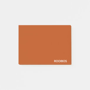 Rooibos red brown colour name post-it notes