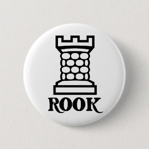 Rook / Castle 2 Inch Round Button
