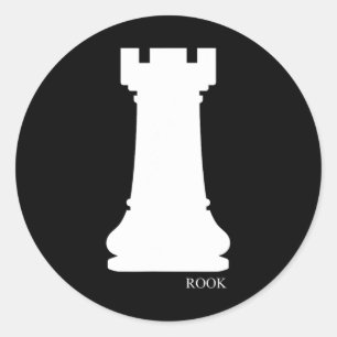 Rook Chess Piece Group Costume Chess Club Chess Bo Classic Round Sticker