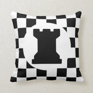 Rook Chess Piece - Pillow - Chess Themed Gift