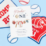 Rookie 1st Birthday | Baseball Birthday Invitation<br><div class="desc">Put your game face on and celebrate with our baseball birthday party invitation. Whether it’s cheering on their favourite team, participating in a fantasy league, collecting baseball cards, or playing the game, baseball fans love getting involved in the sport in as many ways as they can. If you or someone...</div>