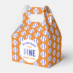 Rookie Baseball 1st Birthday Favor Box