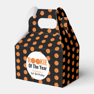 Rookie Basketball 1st Basketball Favor Box