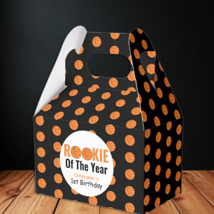 Rookie Basketball 1st Basketball Favor Box