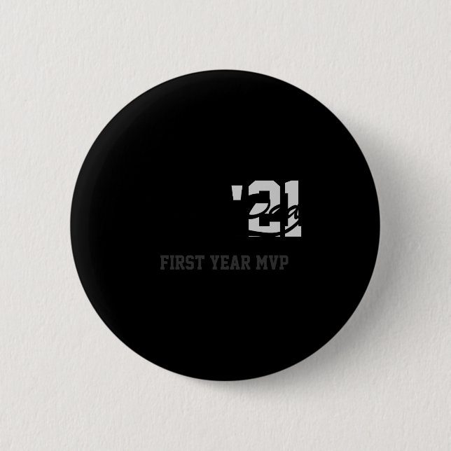 Rookie Dad First Year Mvp Srty T Shirt  2 Inch Round Button (Front)