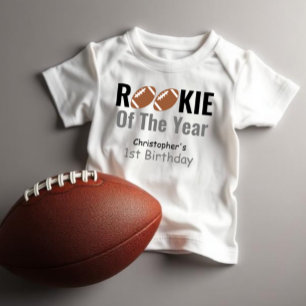 Rookie Football 1st Birthday Baby T-Shirt