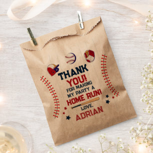 Rookie of the Year 1st Birthday Baseball Favour Bag