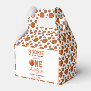 Rookie of the Year 1st Birthday Basketball  Favor Box