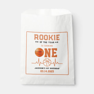 Rookie of the Year 1st Birthday Basketball  Favour Bag
