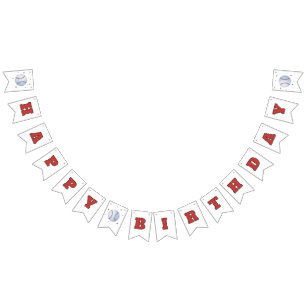 Rookie Of The Year 1st Birthday Bunting Flags