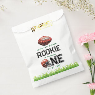 Rookie of the Year 1st Birthday Football Boy's Favour Bag