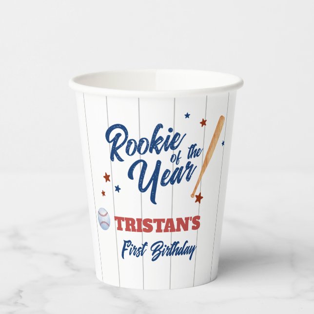 Rookie Of The Year 1st Birthday Paper cup (Left)