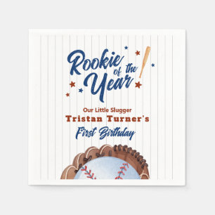 Rookie Of The Year 1st Birthday Paper Napkin