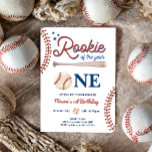 Rookie of The Year 1st Sport Boy Baseball Birthday Invitation<br><div class="desc">♥ A perfect way to invite your guests to your little one's birthday party!</div>