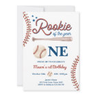 Rookie of The Year 1st Sport Boy Baseball Birthday