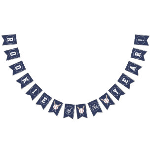 Rookie of the year banner baseball themed