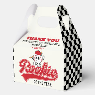 Rookie Of The Year Baseball Birthday Party Custom Favor Box