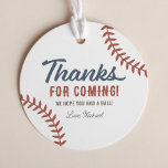 Rookie of the Year Baseball Birthday Party Favour Tags<br><div class="desc">Say thank you to your little one's birthday with these baseball themed favour tags!</div>