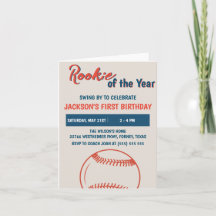 Rookie of the Year Baseball Birthday Party
