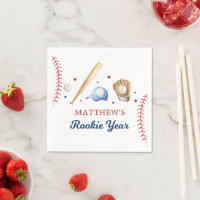 Rookie of the Year Baseball First Birthday
