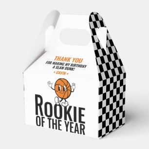 Rookie Of The Year Basketball Birthday Customized Favor Box