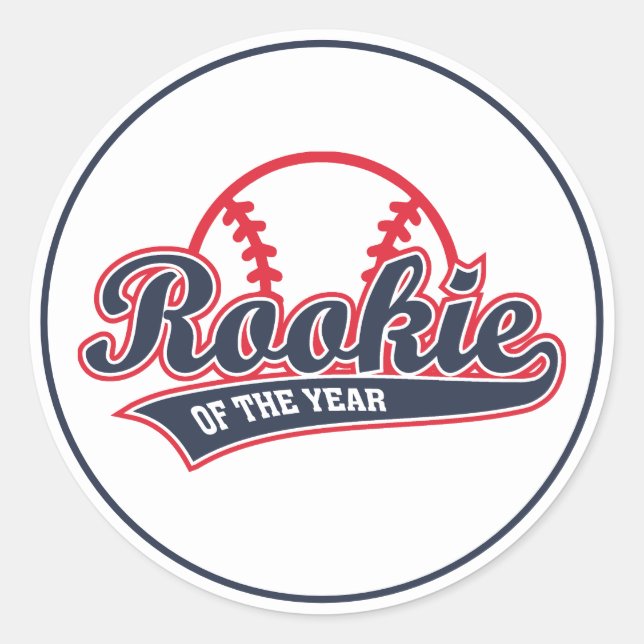 Rookie of the Year Classic Round Sticker (Front)