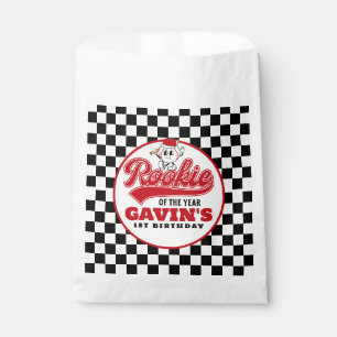 Rookie Of The Year Personalized Baseball Birthday  Favour Bag
