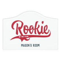 Rookie of the Year Personalized Door Sign