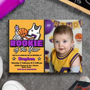 Rookie of the Year with Photo Landscape Invitation
