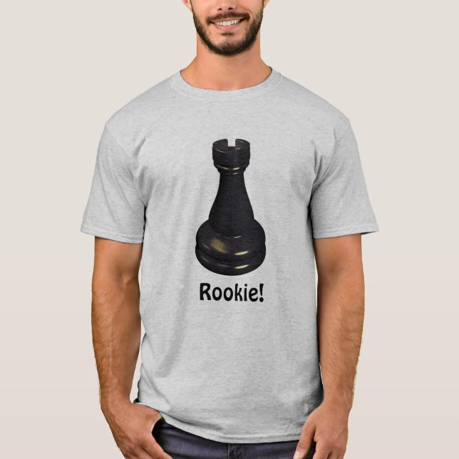 ROOKIE! Rook Chess Piece T-Shirt (Front)