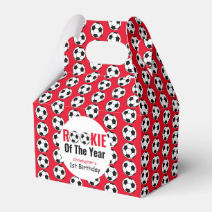 Rookie Soccer 1st Birthday Favor Box