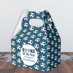 Rookie Soccer 1st Birthday Favor Box
