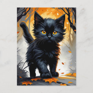 Rookie Witch's Familiar Postcard