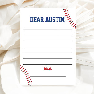 Rookie Year Baseball Birthday Time Capsule Card