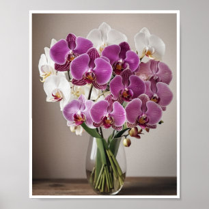 Room Decor Fresh Orchid Flower bouquet Poster