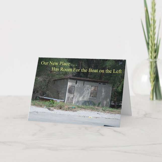 Room For the Boat Funny Change of Address Announcement (Front)