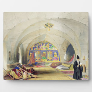 Room in an Armenian Convent, in Jerusalem (colour Plaque