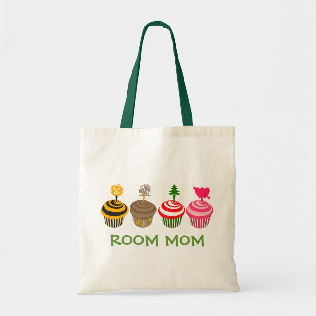 Room Mom Seasonal Cupcakes Tote (Front)