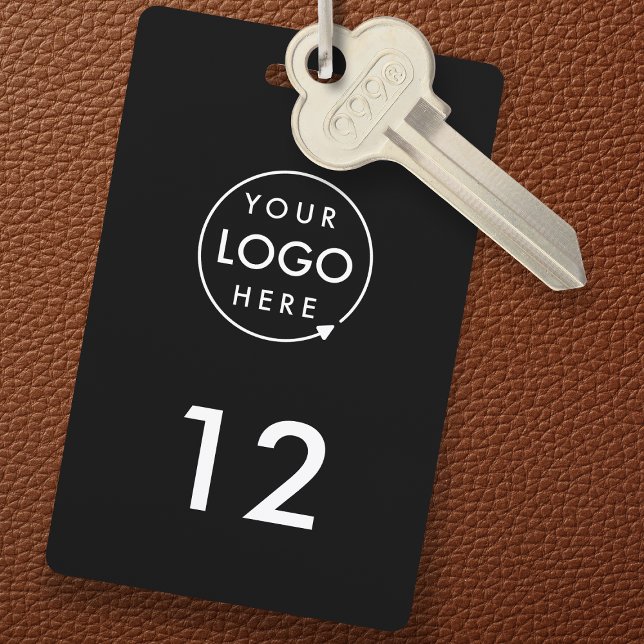 Room Number | Black Hospitality Business Key Tag Badge (Creator Uploaded)