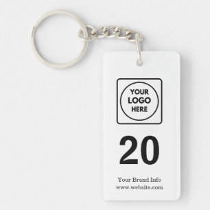 Room Number Custom Logo Hospitality Design Keychain