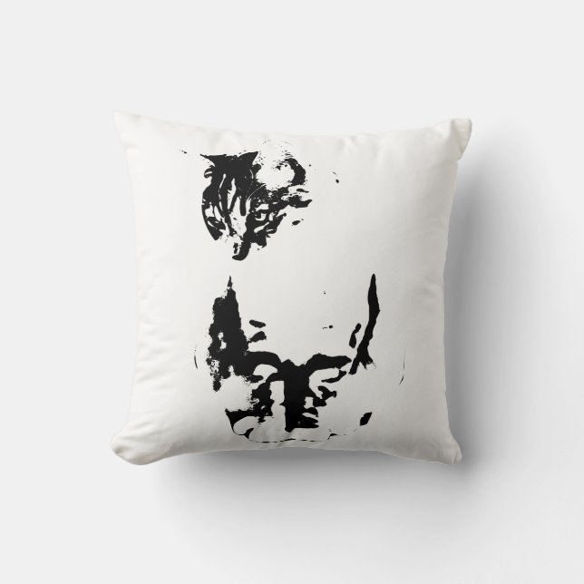 Room of Calm Stripes  Throw Pillow (Front)