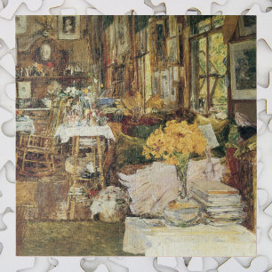 Room of Flowers by Childe Hassam, Vintage Fine Art Jigsaw Puzzle