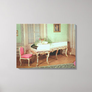 Room with the harpsichord canvas print