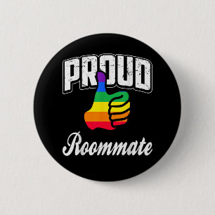 Roommate Gay Pride 2 Inch Round Button