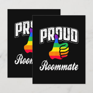 Roommate Gay Pride Card