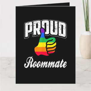 Roommate Gay Pride Card