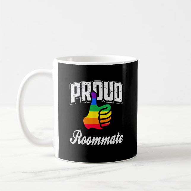  Roommate Gay Pride Coffee Mug (Left)
